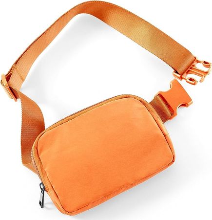 Amazon.com | ODODOS Unisex Mini Belt Bag with Adjustable Strap Small Waist Pouch for Workout Running Traveling Hiking, Orange | Waist Packs