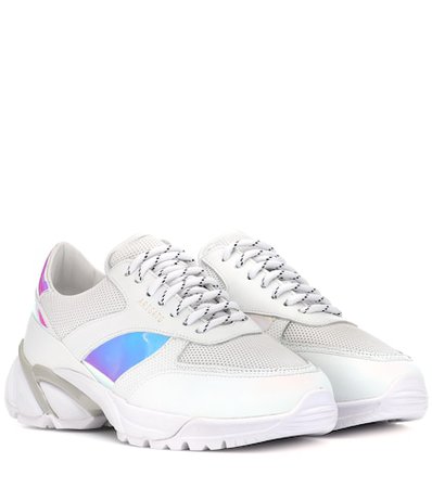Tech Runner leather sneakers