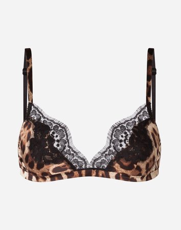 Leopard Print Bra - Underwear Woman | Dolce & Gabbana
