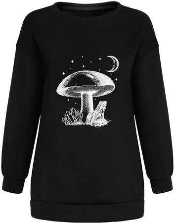 Amazon.com: symoid Sweatshirt for Women Loose Fit Mushroom Graphic Soft Comfy Trendy Winter Clothes Long Sleeve Pullover Shirt Tops : Clothing, Shoes & Jewelry