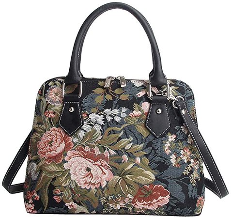 Amazon.com: Signare Tapestry Handbag Satchel Bag Shoulder bag and Crossbody Bag and Purse for women Floral Design (Peony) : Clothing, Shoes & Jewelry