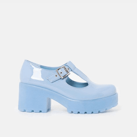 blue Mary Jane shoes