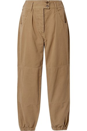 Nili Lotan | Military cropped cotton-twill tapered pants | NET-A-PORTER.COM