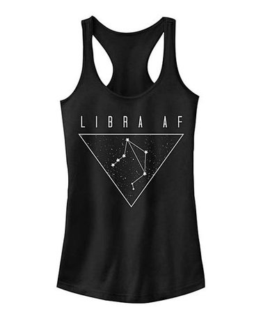 Fifth Sun Black Libra AF Racerback Tank - Women | Best Price and Reviews | Zulily