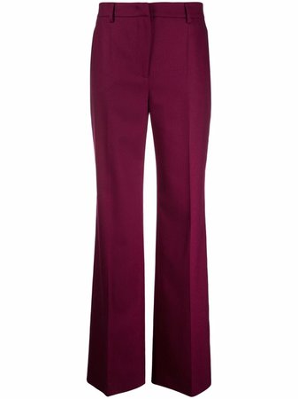 Alberta Ferretti high-waisted Flared purple pants Trousers - Farfetch