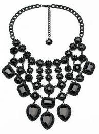 big black gem necklace - Google Search
