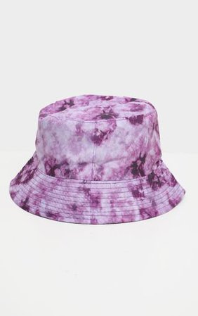 Purple Tie Die Bucket Hat  | Accessories | PrettyLittleThing