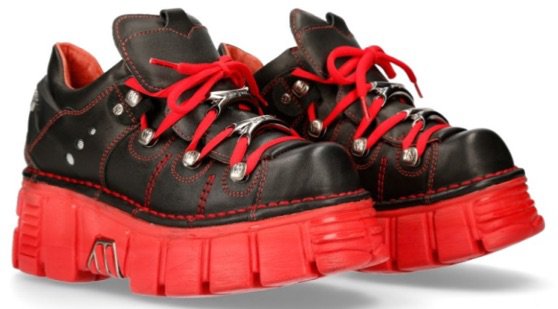 new rock red platform sneaker