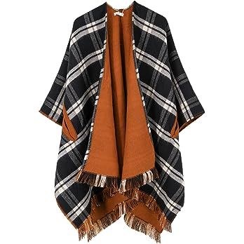 Amazon.com: Moss Rose Women's Shawl Wrap Poncho Ruana Cape Open Front Sweater Cardigan for Fall Kimono Winter Holiday : Clothing, Shoes & Jewelry