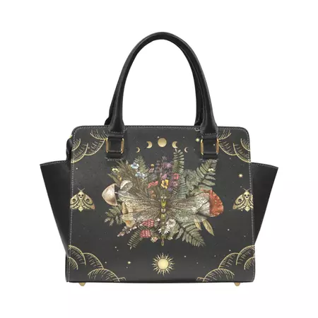 Mooncreast dragonfly premium Witch Classic Shoulder Handbag