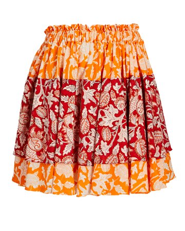 Charina Sarte Botanica Floral Cotton Mini Skirt | INTERMIX®