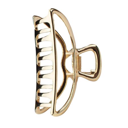 Open Shape Claw Clip - Gold by KITSCH