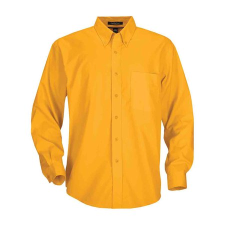 Coal Harbour Men's Athletic Gold Easy Care Long Sleeve Woven Shirt