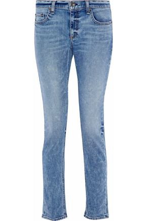 Distressed low-rise slim-leg jeans | RAG & BONE/JEAN | Sale up to 70% off | THE OUTNET