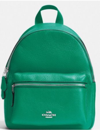 Green mini backpack