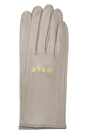 Женские серые кожаные перчатки WALK OF SHAME — купить за 14400 руб. в интернет-магазине ЦУМ, арт. GL001CPF19/NAPPA LEATHER