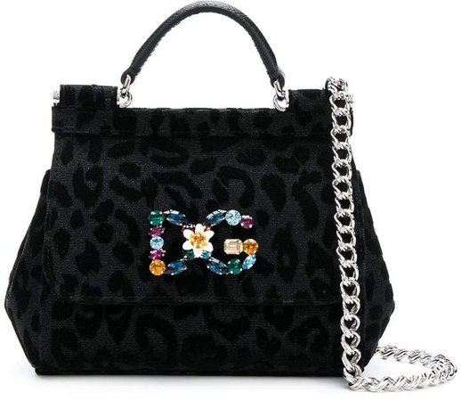 Sicily leopard print handbag