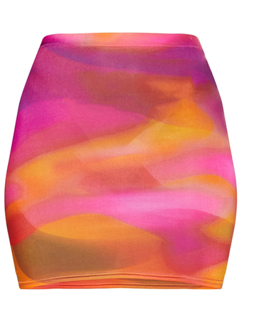 pink and orange skirt - PLT