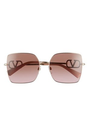 Valentino 59mm Gradient Square Sunglasses | Nordstrom