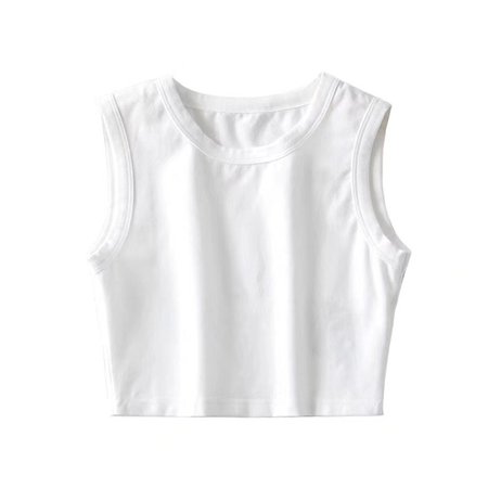 Workout Crop Tank Tops for Women,White Sexy Sleeveless Camisole