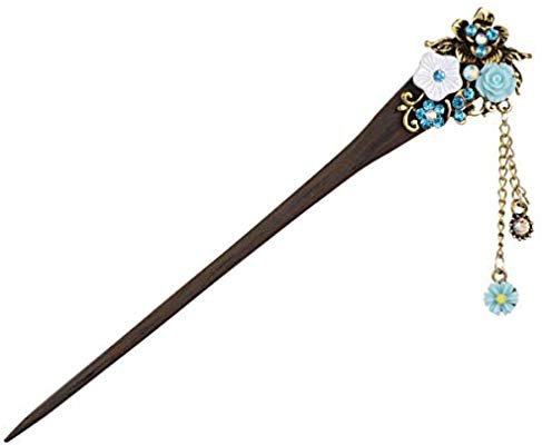 Amazon.com : Frcolor Stylish Hair Stick Vintage Hair Pin Women Hair Styling Hair Making Accessory (Blue) : Beauty