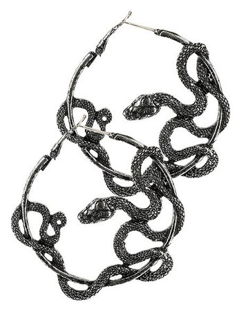 ENTWINE HOOPS Silver Snake Earrings - Restyle
