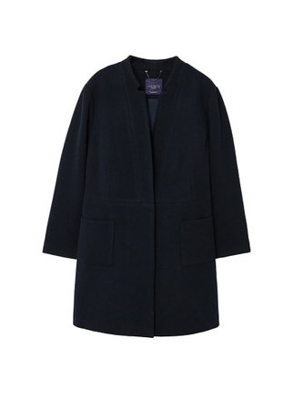 Violeta BY MANGO Pocketed wool coat