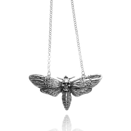Raspini Death's Head Moth Pendant - Handmade Silver Necklaces