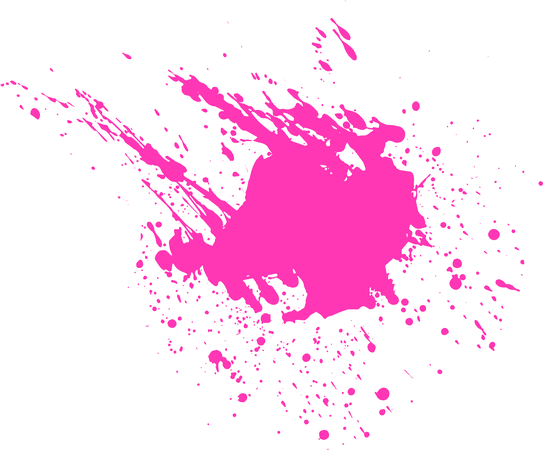 Pink Splatter - Pink Blood Transparent, HD Png Download - Original Size PNG Image - PNGJoy