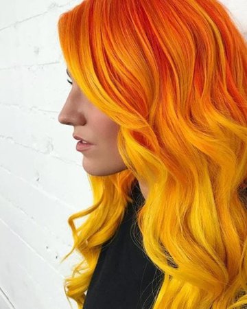 Hair Colour Wheel in Orange Yellow Hair Color collection - HairSimply