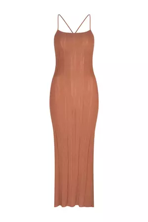 Calypso Blossom Midi Dress - Rust – Tigerlily USA