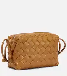 Bottega Veneta - Loop Mini leather crossbody bag | Mytheresa
