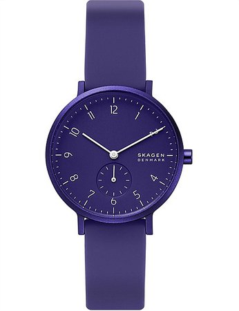 Skagen | Buy Skagen Watches & Accessories Online | David Jones - Aaren Kulor Purple Analogue Watch