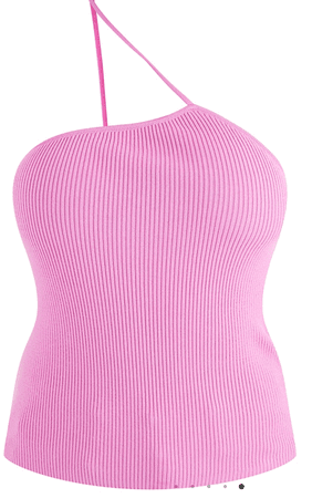 Pink 1 Shoulder Top