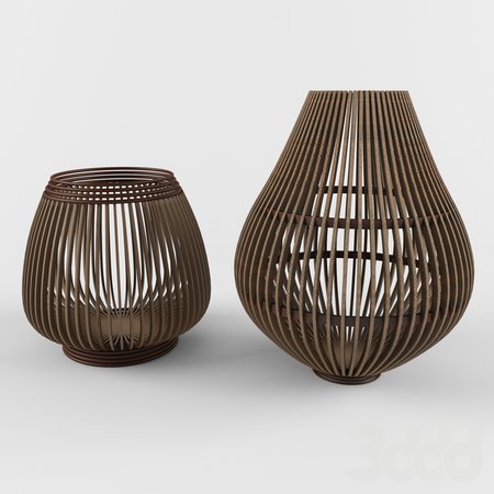 3d модели: Вазы - Decorative Wooden Basket