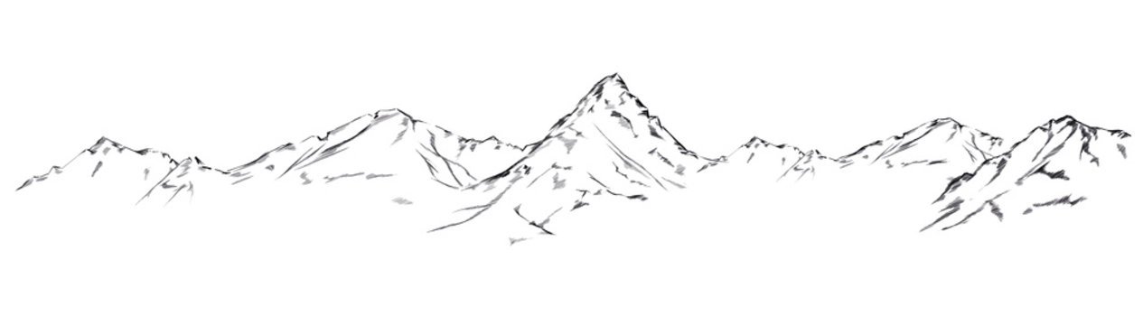 mountain background drawing - Google Search