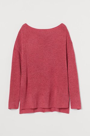 Loose-knit Sweater - Raspberry pink - Ladies | H&M US
