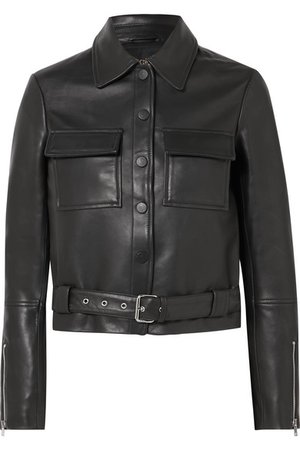 Maje | Lizalia leather jacket | NET-A-PORTER.COM
