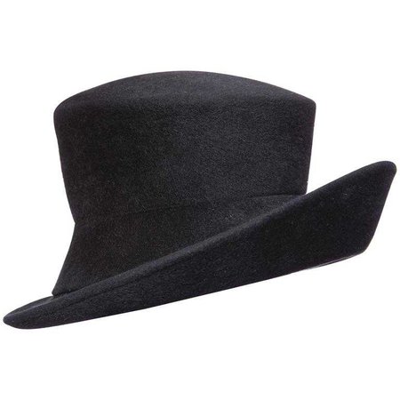 Philip Treacy Navy Blue Wool Felt Hat For Sale at 1stdibs