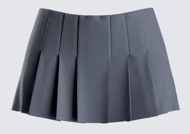 gray skirt