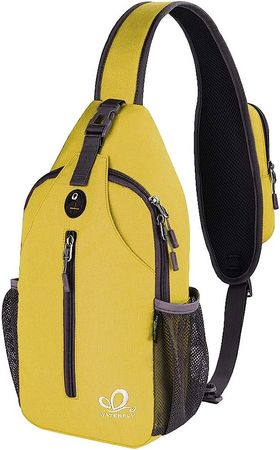 Amazon.com : WATERFLY Crossbody Sling Backpack Sling Bag Travel Hiking Chest Bag Daypack : Sports & Outdoors