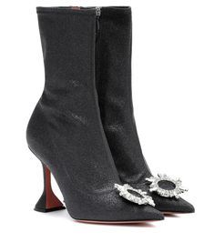 AMINA MUADDI Begum Embellished Ankle Boots in Black | Lyst