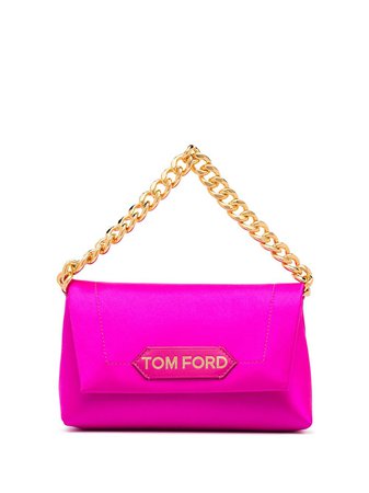 TOM FORD logo-patch chain-strap mini bag - FARFETCH