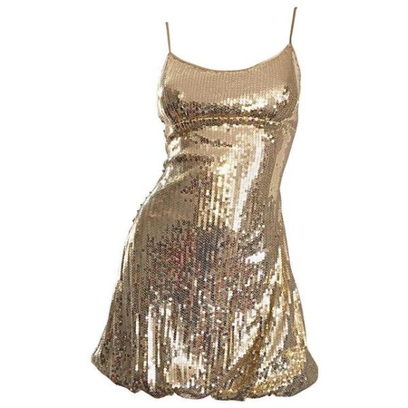 gold sequin sparkle minidress