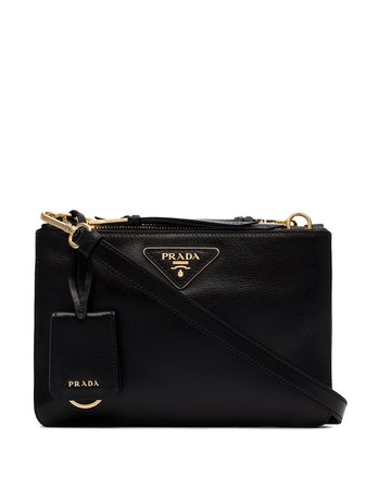 Black Prada Etiquette Double-zip Cross-body Bag | Farfetch.com