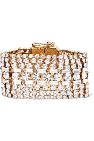 Rosantica | Luci gold-tone crystal bracelet | NET-A-PORTER.COM