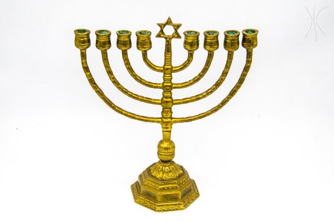 Vintage Hanukkah Menorah Jewish Lamp Rare Candlestick - Etsy