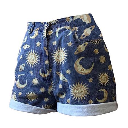 Sun and moon shorts