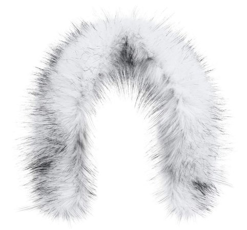 white hood fur trim