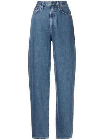 Shop GOLDSIGN high-waisted wide leg jeans with Express Delivery - FARFETCH